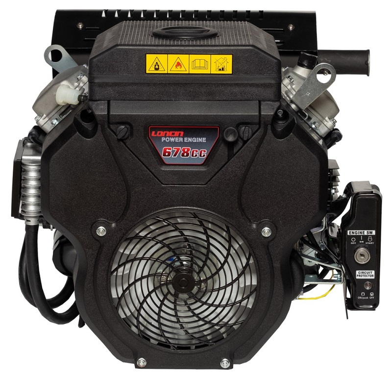 Двигатель Loncin LC2V78FD-2 (H type) (V-образ,678см.куб,D25мм,20А,эл/зап, без глуш. и БУЗ)